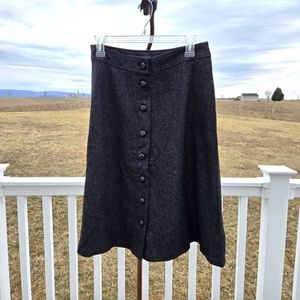 Brand New Talbots Black Midi Skirt Size 8P